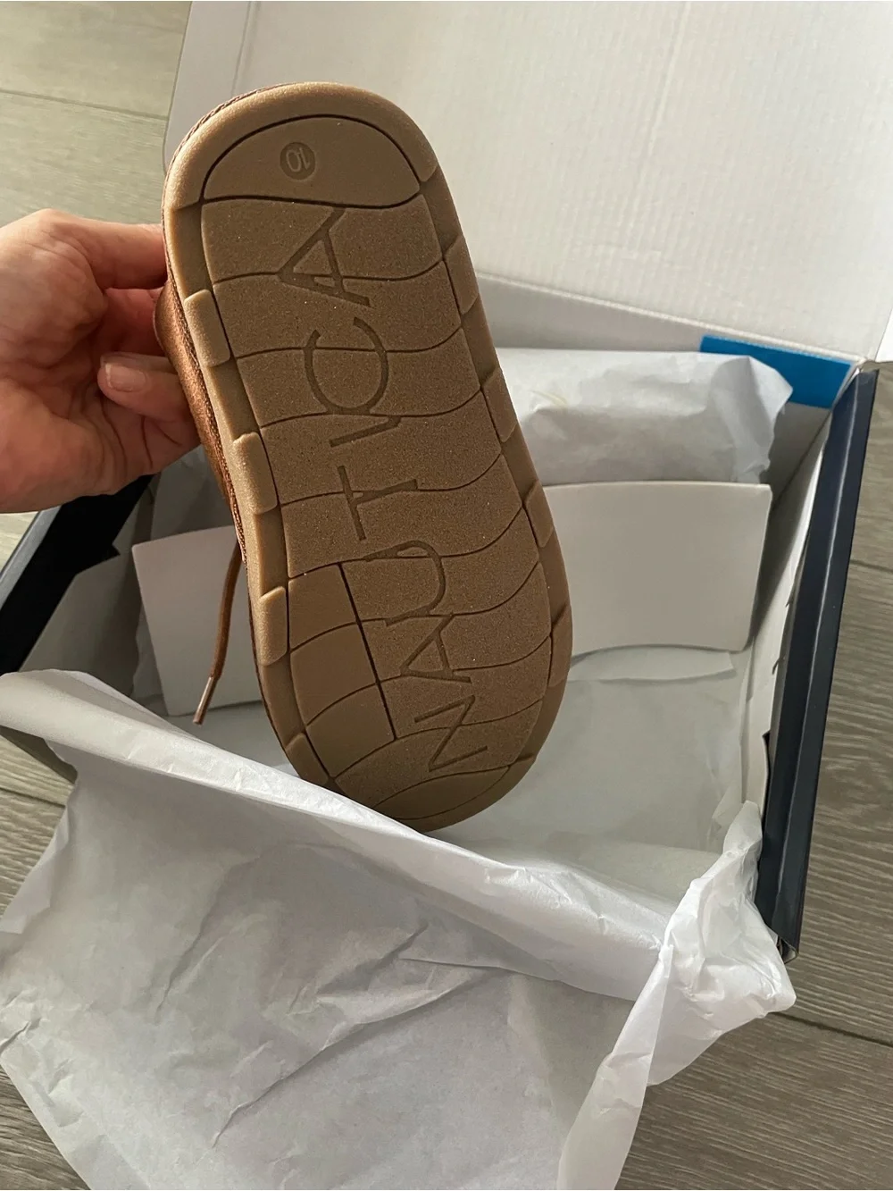 Nautica Kids Brown Suede Lace-Up Boots